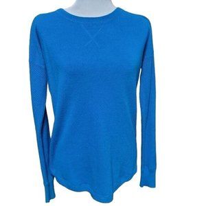 Sweet Romeo Women's Size Large Teal Blue Comfy Sweater Top Lightweight
